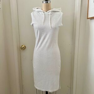 VTG 90s Hooded Terrycloth Midi Dress